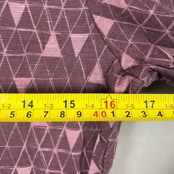 Toad & Co Cue Long Sleeve Dress Purple Print Women's Size M - Picture 4 of 6